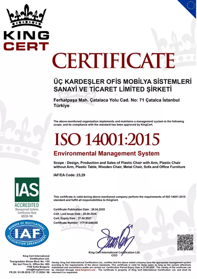 Certificate 02ISO 14001