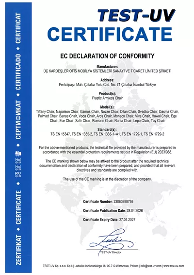 Certificate 04CE Conformity