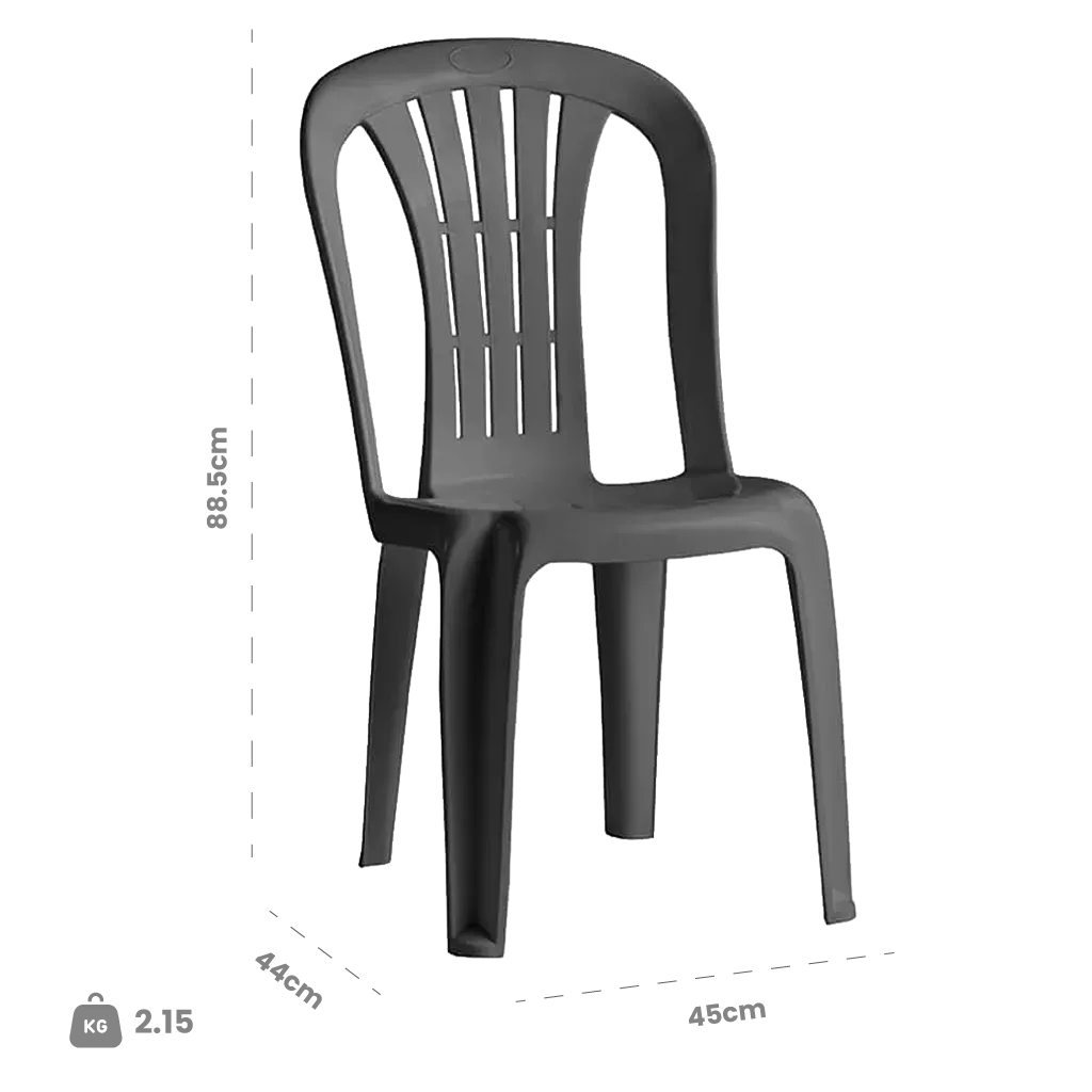 Dimensions (cm) chair dimension view
