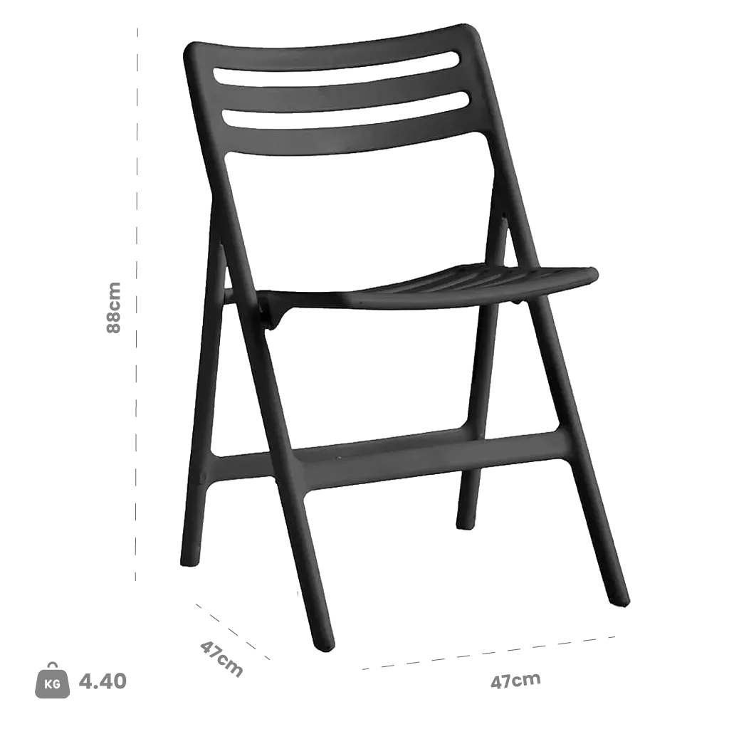Dimensions (cm) chair dimension view