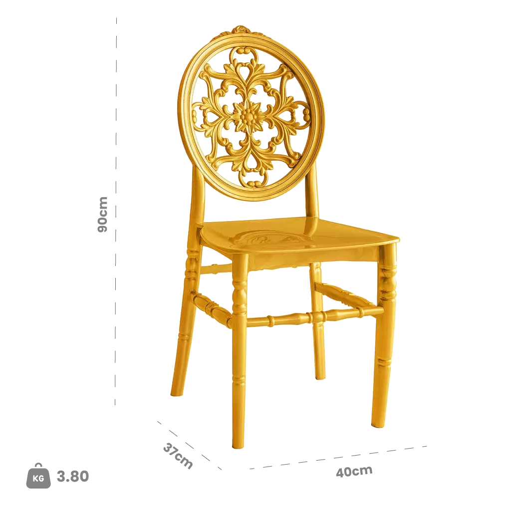 Dimensions (cm) chair dimension view
