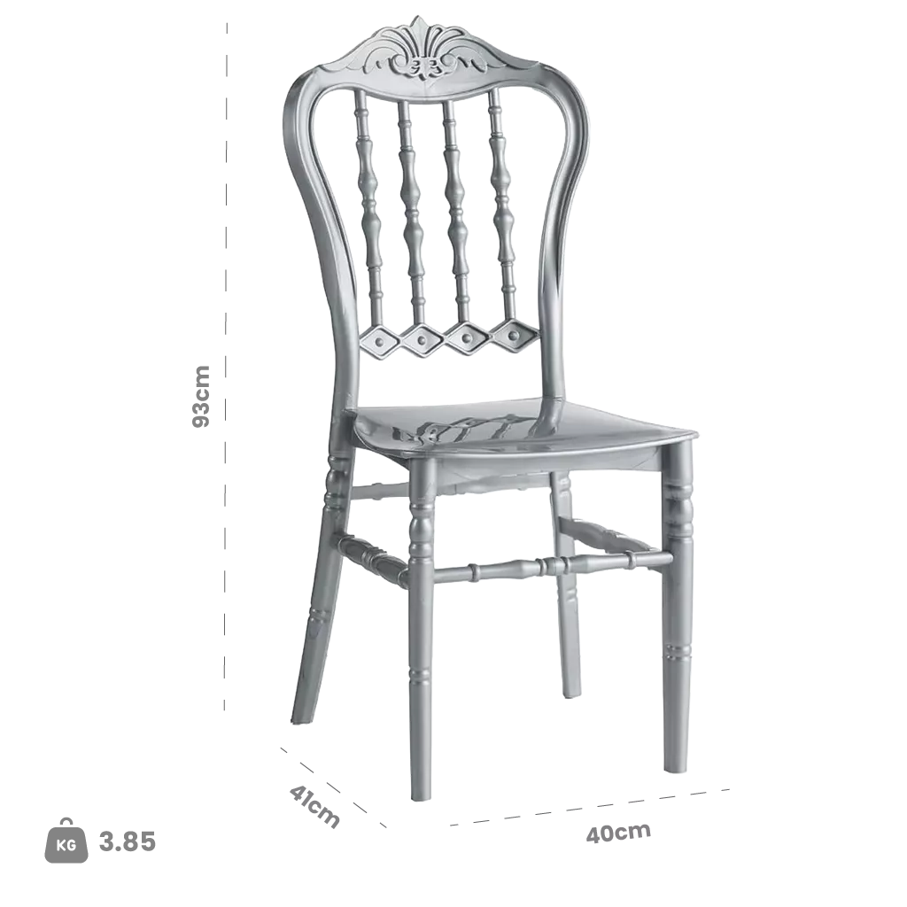 Dimensions (cm) chair dimension view