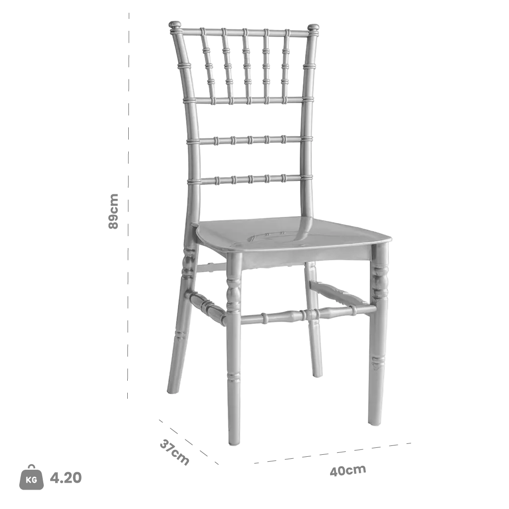 Dimensions (cm) chair dimension view